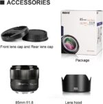 Meike 85mm F1.8 Full Frame Auto Focus Medium-Telephoto Portrait Lens Compatible with Canon EOS EF Mount Digital SLR Cameras 5D Mark IV 6D Mark II - Image 7