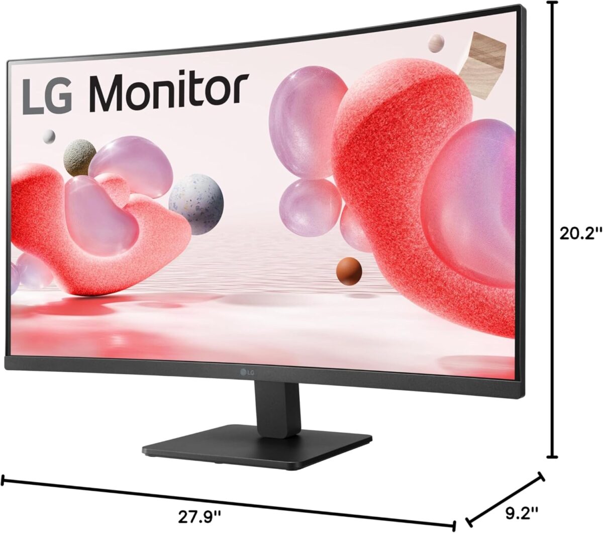 LG 32MR50C-B Curved Monitor 32-Inch FHD 100Hz AMD FreeSync OnScreen Control Dynamic Action Sync Black Stabilizer Tilt Stand (HDMI) - Black - Image 11