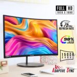 Kado Dual Monitor Setup - 2-Pack 24" Curved 1920x1080 Computer Monitor 1500R 75Hz VESA Mount HDMI Office Gaming Hybrid Built-in Speakers (C24X Dual Series) - Image 4