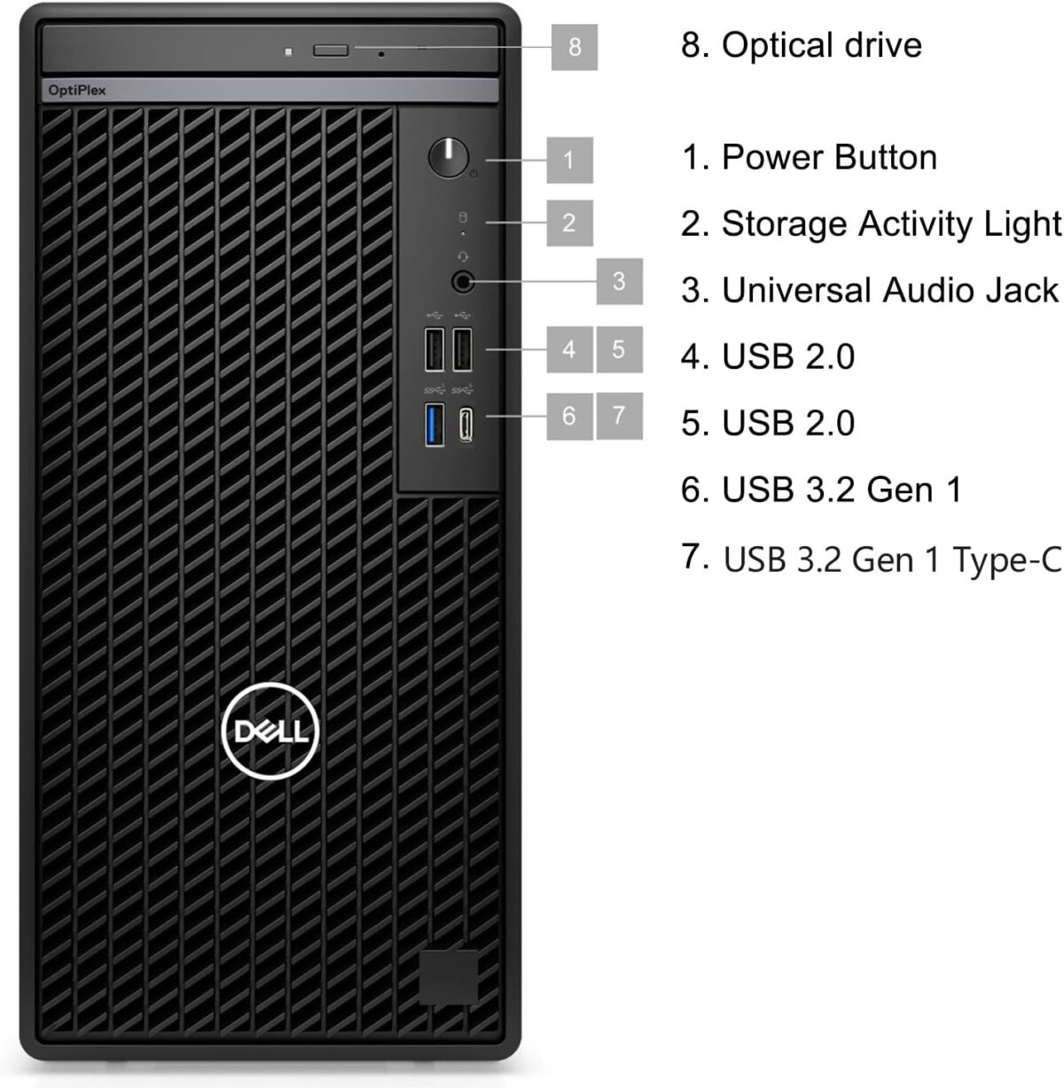 Dell OptiPlex 7020 7000 Series Tower Business Desktop Computer, Intel 6-Core i5-12500 (Beat i7-11700), 64GB DDR5 RAM, 1TB PCIe SSD, DVDRW, WiFi Adapter, RJ-45, HDMI, DisplayPort, Windows 11 Pro - Image 4