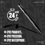 NYX PROFESSIONAL MAKEUP Epic Ink Liner, Waterproof Liquid Eyeliner - Black, Vegan Formula - Image 4