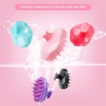 URTHEONE Soft Silicone Hair Scalp Massager Shampoo Brush for Wet Dry Oily Curly Straight Thick Thin Rough Long Short Natural Men Women Kids Pets Hair Care Tools（Pink - Image 8