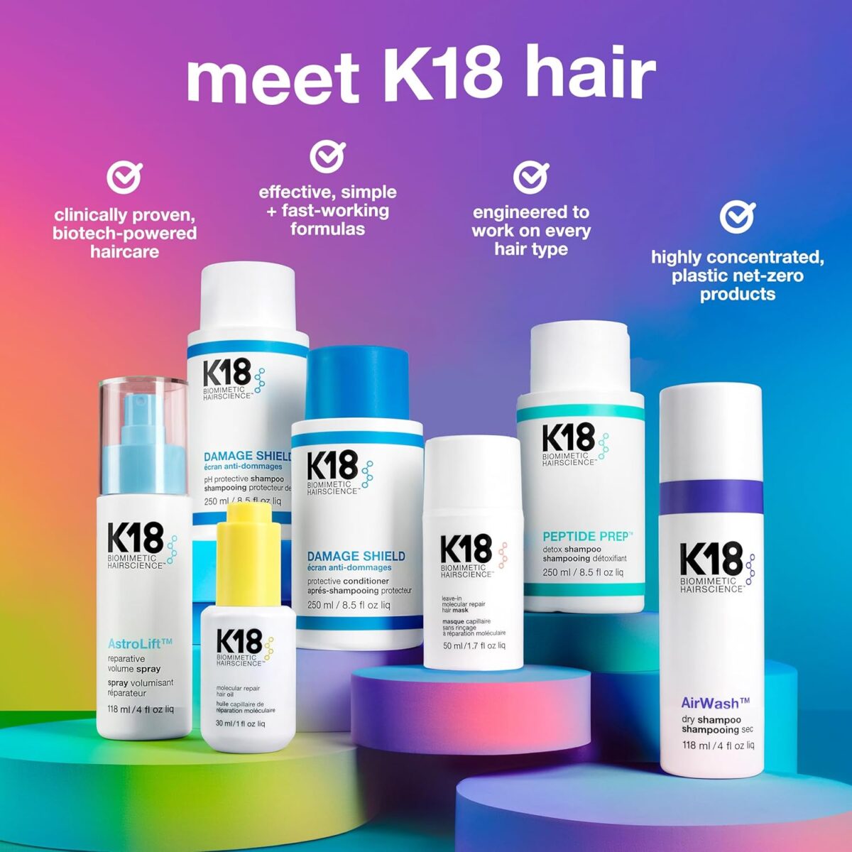 K18 Leave-In Molecular Hair Mask, Repairs Dry or Damaged Hair, Reverse Hair Damage from Bleach, Color, Chemical Services & Heat - Image 10
