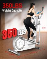 HARISON Elliptical Machine for Home 350 LBS Capacity, Magnetic Elliptical Exercise Machine with 16-Level Resistance Control, Elliptical Trainer with HARISON Bluetooth - Image 7