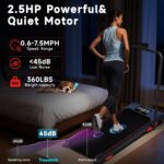 Walking Pad Treadmill with Incline and Handle Bar, 7.5MPH Under Desk Treadmill for Home Office, 360 Lbs Capacity Portable Treadmills with Remote Control, Led Display - Image 6