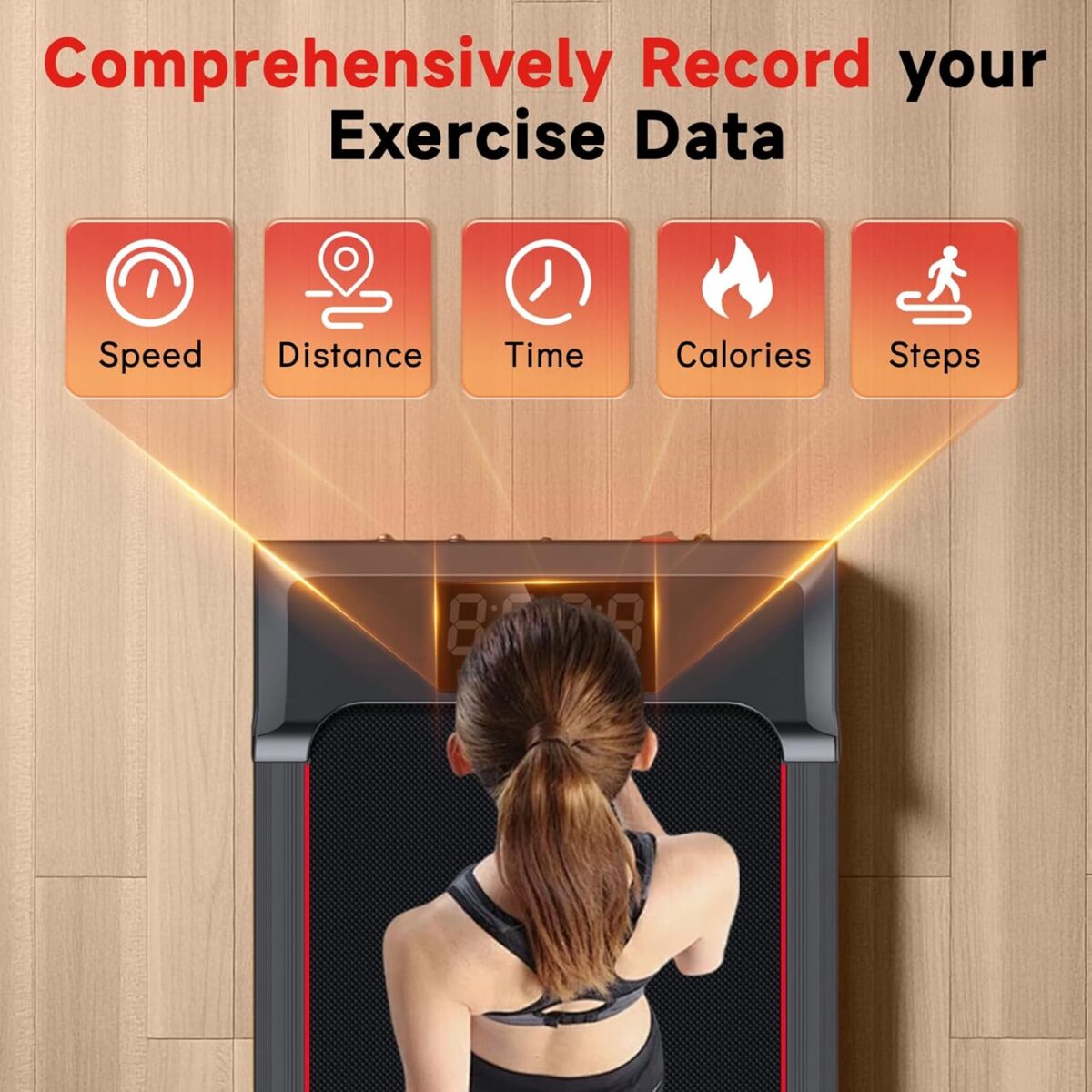 Walking Pad Treadmill with Incline and Handle Bar, 7.5MPH Under Desk Treadmill for Home Office, 360 Lbs Capacity Portable Treadmills with Remote Control, Led Display - Image 7