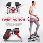 Sunny Health & Fitness Mini Steppers for Exercise at Home, Stair Step Workout Machine, Full Body Cardio Equipment, with Optional Free SunnyFit App Connection and Resistance Band - Image 3