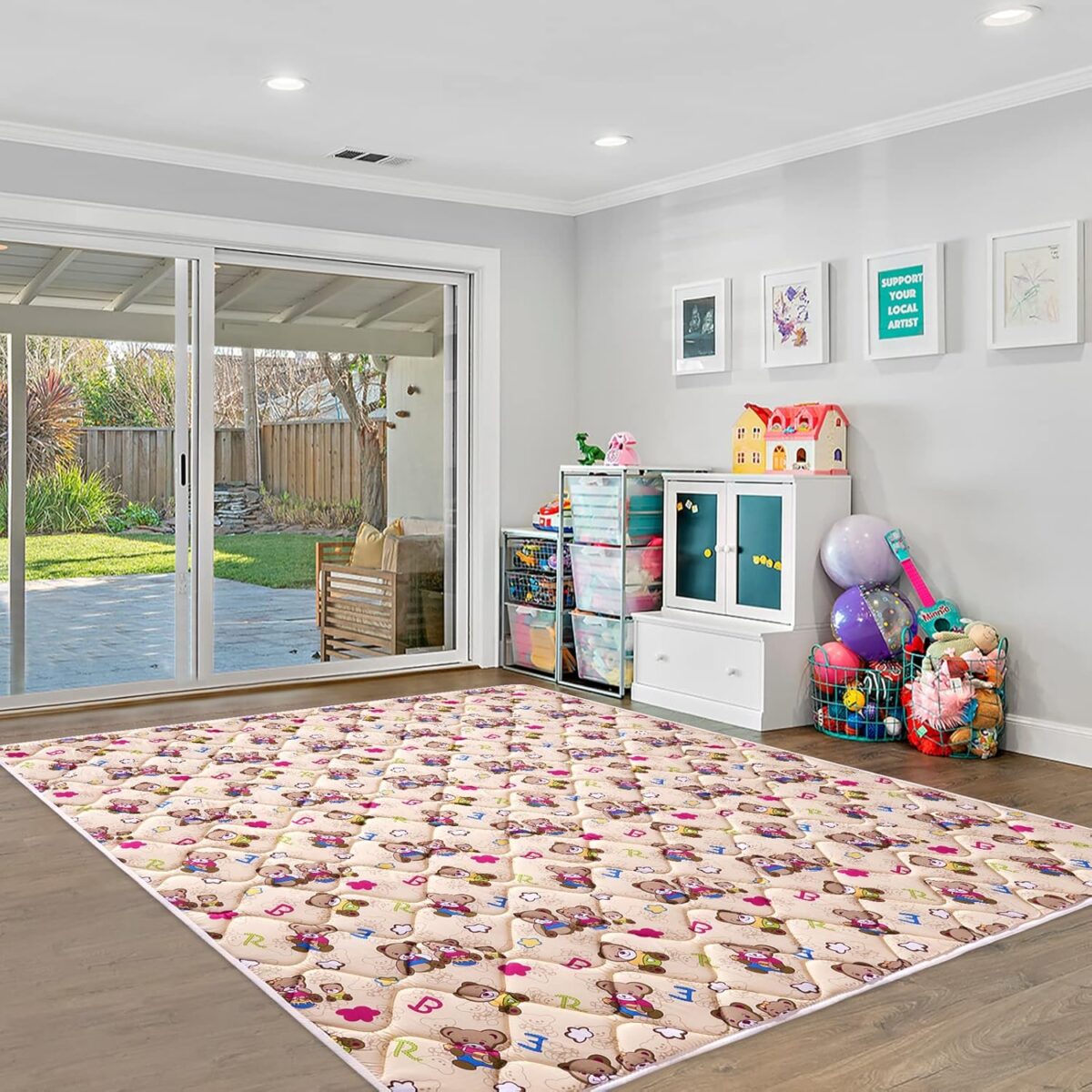 Baby Play Mat - 71" X 59",Premium Thicker Foam One-Piece Crawling Mat, Machine Washable, Extra Large Anti-Slip Activity Playmat for Babies, Toddlers & Infants - Image 8