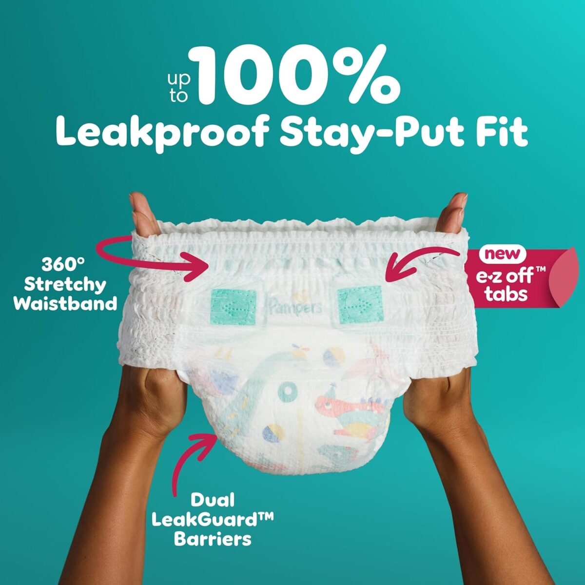 Pampers Diapers - Cruisers 360 - Size 4, 144 Count, Babyproof up to 100% Leakproof Pull-On Diaper - Image 5