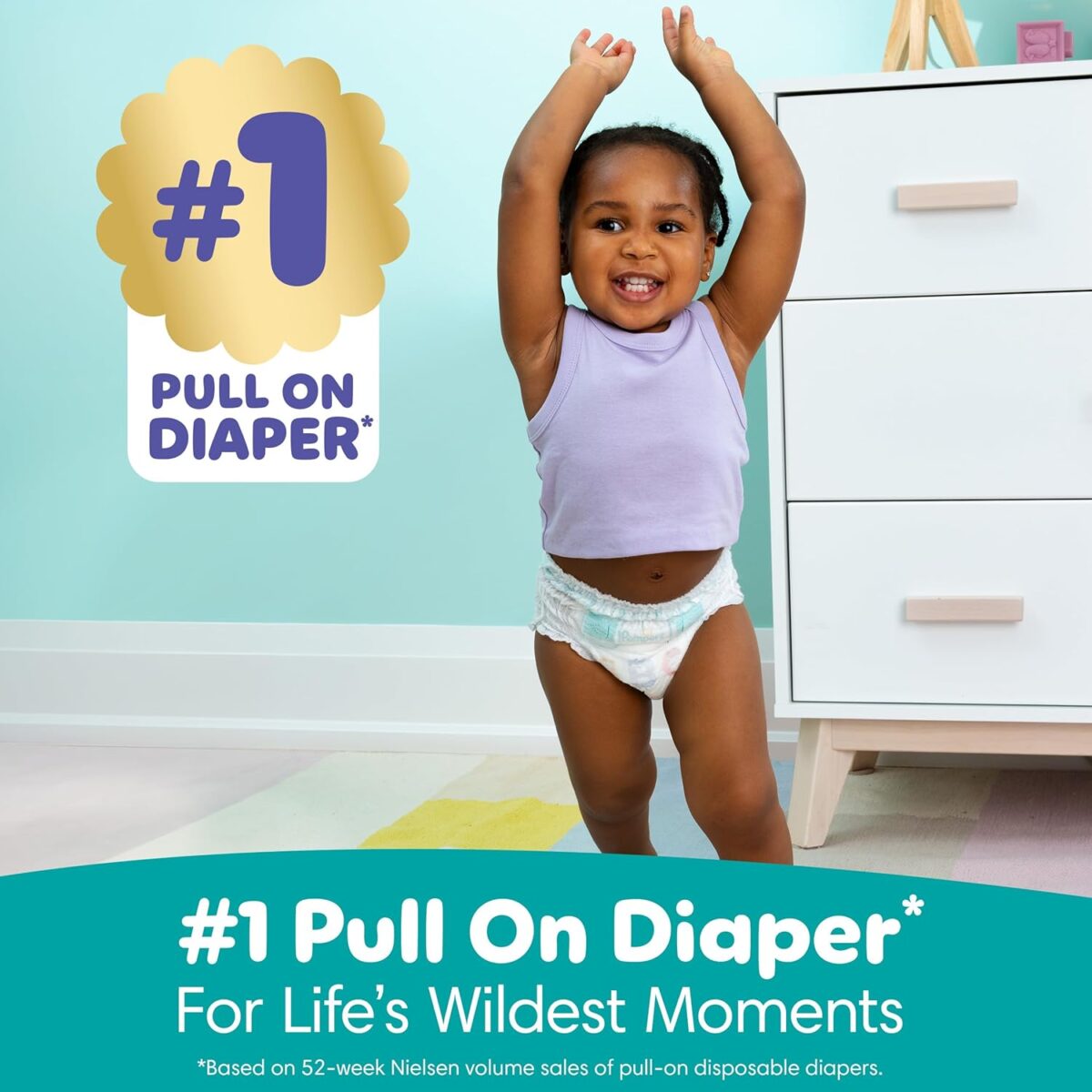 Pampers Diapers - Cruisers 360 - Size 4, 144 Count, Babyproof up to 100% Leakproof Pull-On Diaper - Image 7