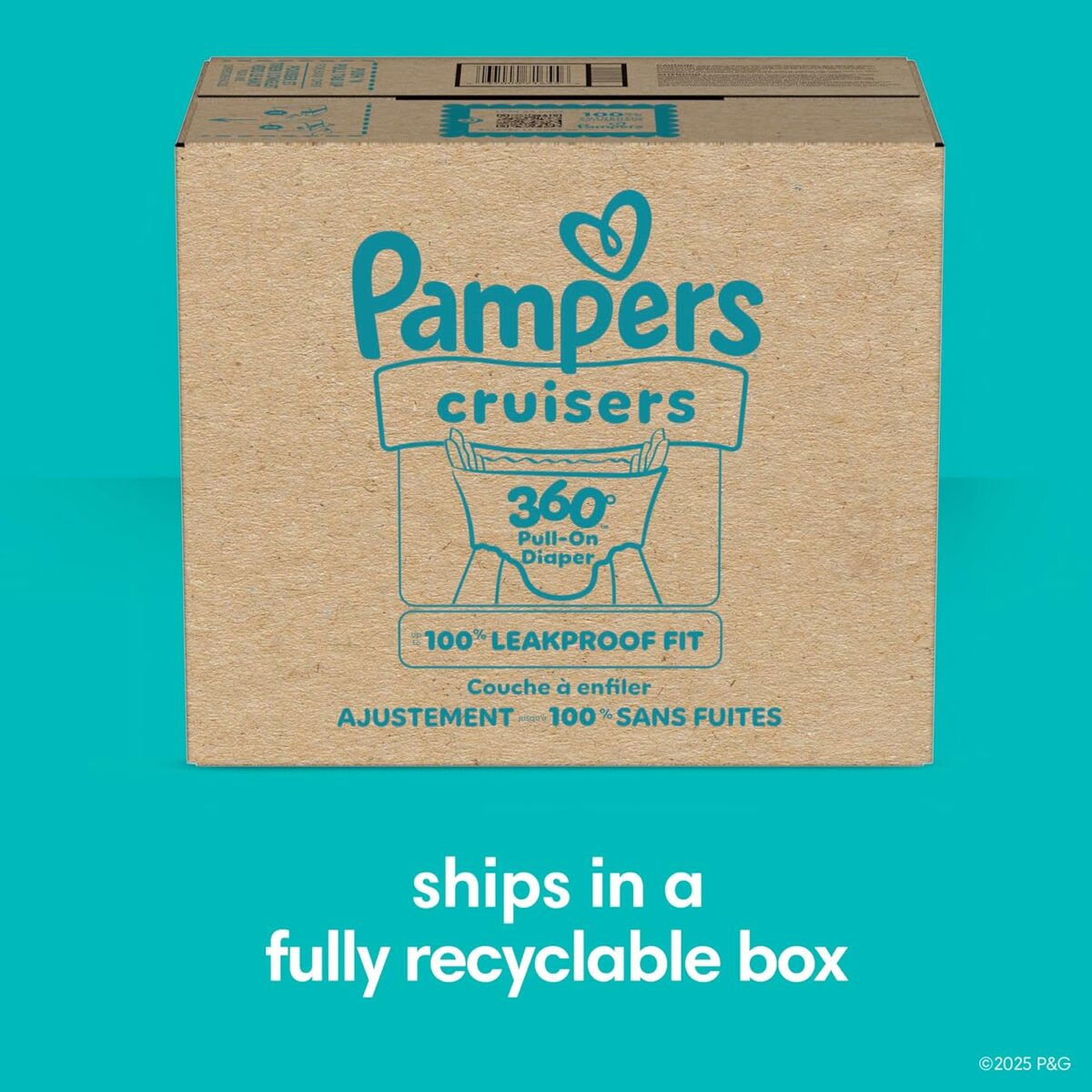 Pampers Diapers - Cruisers 360 - Size 4, 144 Count, Babyproof up to 100% Leakproof Pull-On Diaper - Image 13