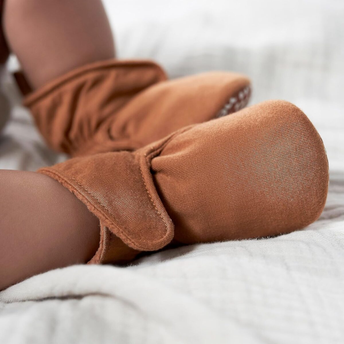 Gerber Baby Fleece Lined Wrap Fasten Non Skid Soft Slipper Booties - Image 6