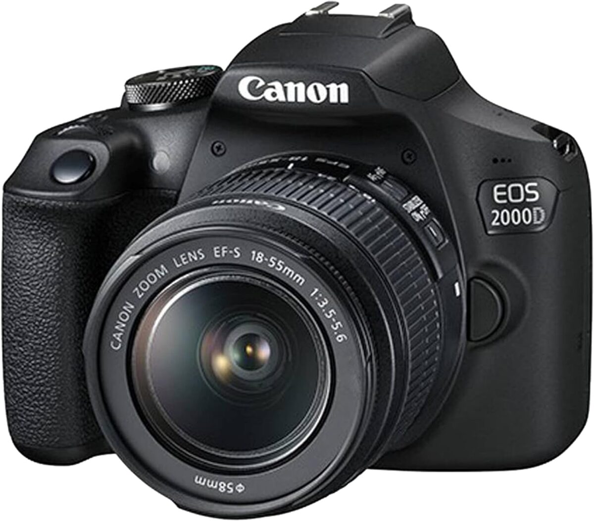 Canon EOS 2000D / Rebel T7 DSLR Camera with EF-S 18-55mm + EF 75-300mm Daul Lens + SanDisk 64GB Memory Card + Tripod + Case + Wideangle Lenses + ZeeTech Accessory Bundle (21pc Bundle) (Renewed) - Image 3