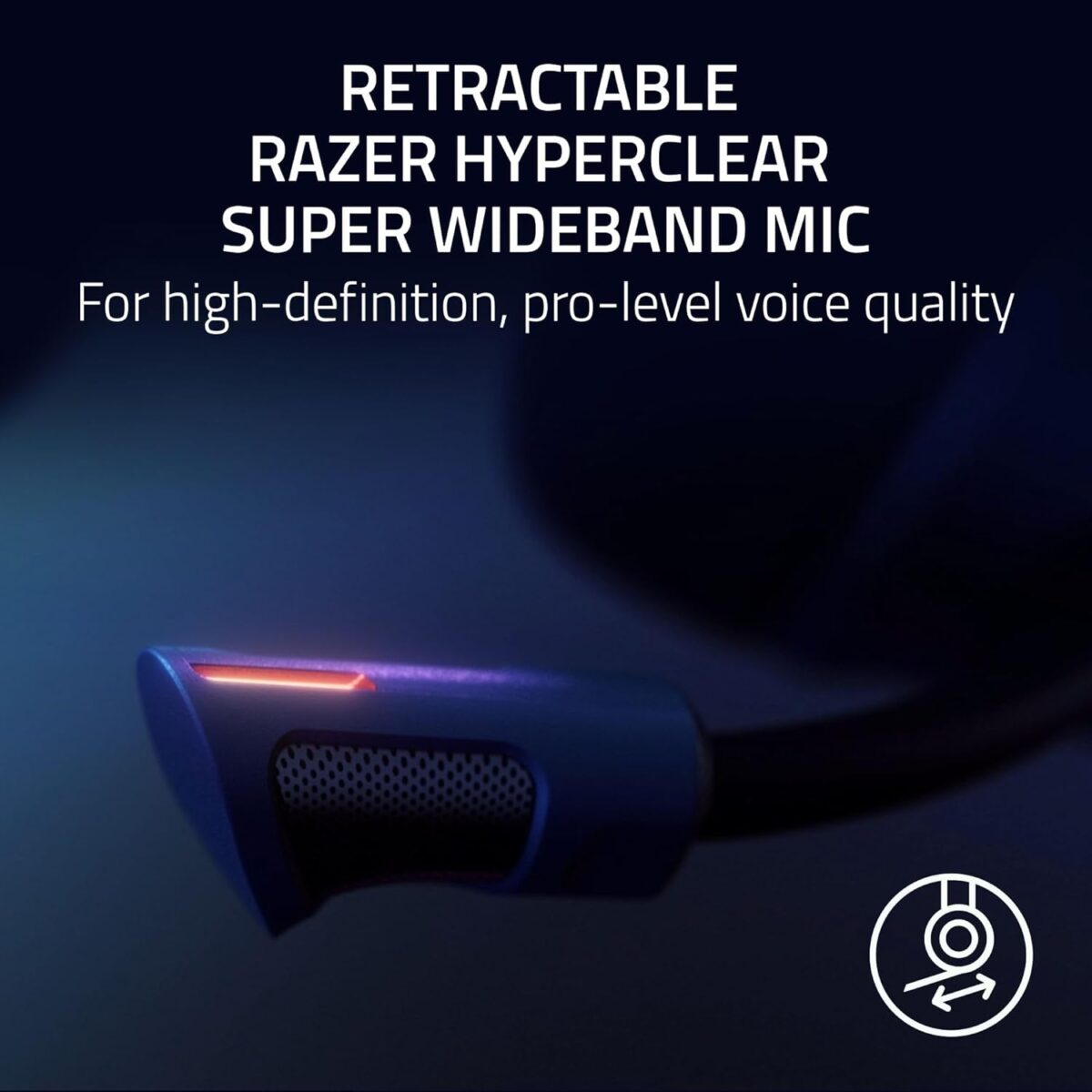 Razer Kraken V4 Pro Wireless Gaming Headset: OLED Control Hub - HD Haptics - 2.4GHz Wireless - Bluetooth - USB - 3.5 mm - Super Wideband Mic - For PC, Mac, PS5, Nintendo Switch, Steam Deck, Smartphone - Image 8