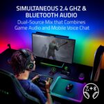 Razer Kraken V4 Pro Wireless Gaming Headset: OLED Control Hub - HD Haptics - 2.4GHz Wireless - Bluetooth - USB - 3.5 mm - Super Wideband Mic - For PC, Mac, PS5, Nintendo Switch, Steam Deck, Smartphone - Image 12