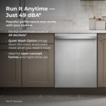 Kenmore 24" Built-In Dishwasher - Quiet Tub with TurboDry, Leak, & SmartWash Soil Detection - 15 Place Settings - 49 DBA - ENERGY STAR Certified - Fingerprint Resistant Stainless Steel - Image 8