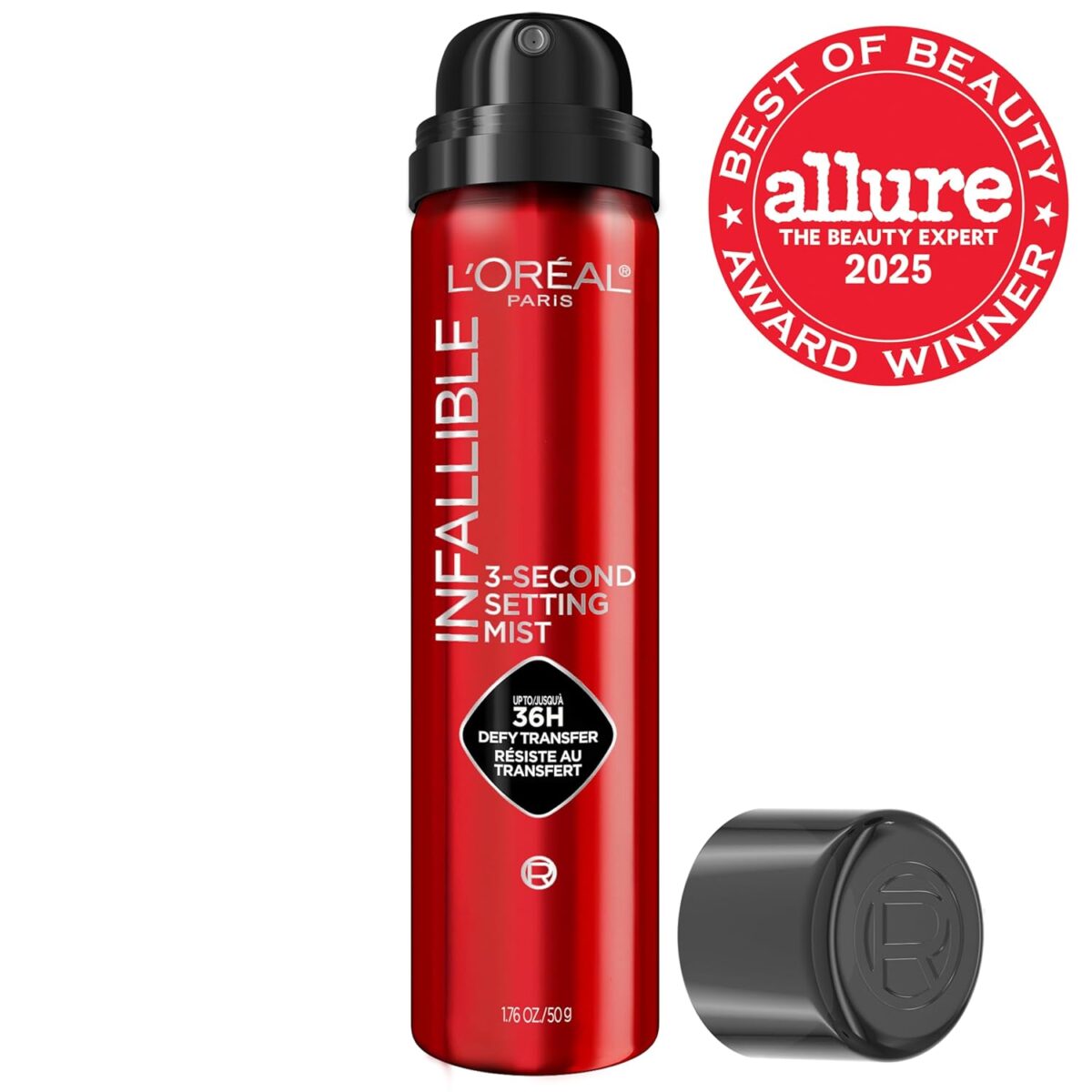 L'Oreal Paris Infallible 3-Second Setting Spray Mist, Microfine Mist for up to 36HR Wear, Clear, 1.76 oz - Image 3