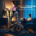 ANCHEER Elliptical Machine, Elliptical Exercise Machine with Quiet Magnetic Drive,14 Resistance Levels, Pulse Rate Monitor, LCD Monitor, 15.5IN Stride, Elliptical Trainer for Home - Image 3