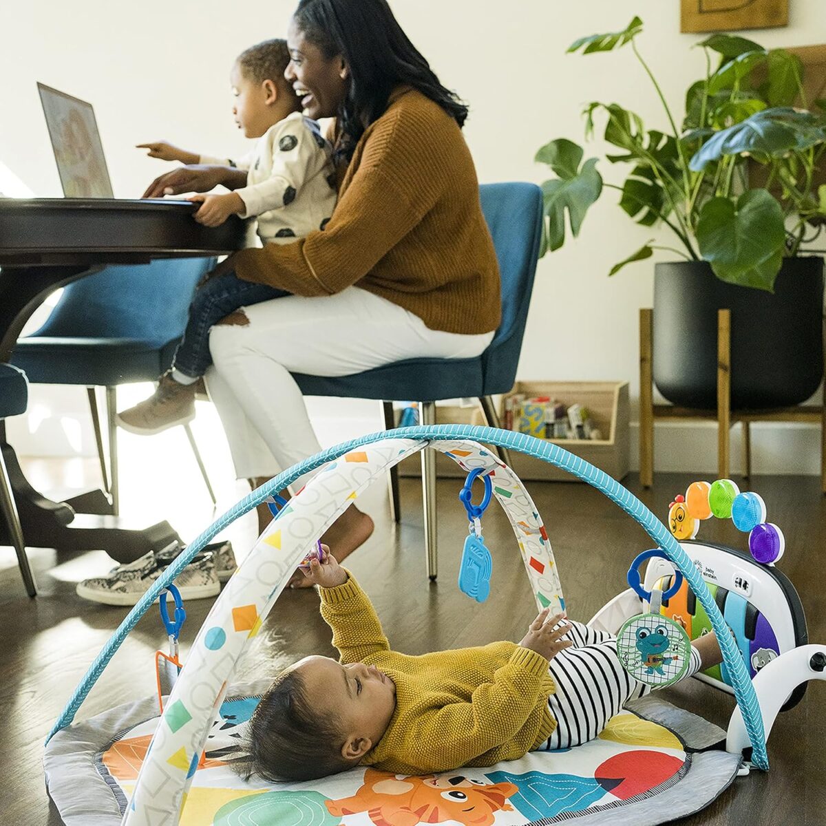 Baby Einstein 4-in-1 Kickin' Tunes Music and Language Play Gym and Piano Tummy Time Activity Mat - Image 14