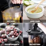 Commercial Blender, 1500W Vacuum Blender for Less Foam, Professional-Grade Quiet Shield, Kitchen Timer, 9 Speeds, 6 Programs for Smoothies, Frozen Drinks, Self-Cleaning, 64oz Bulk Production - Image 6