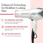 REVLON Infrared Hair Dryer with Diffuser & Concentrator - Ionic Ceramic Blow Dryer for Frizz Control, Shine, Soft Hair & Moisture Protection - 1875W Professional Salon-Quality (White) - Image 5