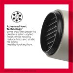 REVLON Turbo Hair Dryer with Advanced Ionic Technology, Ceramic Coating | Turbo Heat and Cold Shot Features, 1875 Watts for Fast Drying and Shine (Silver) - Image 3