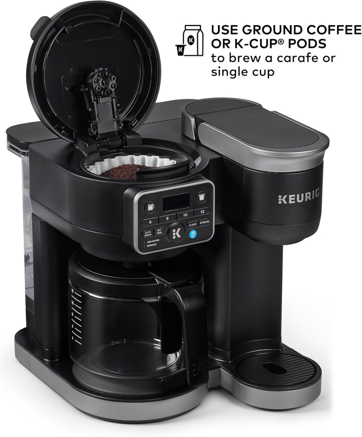 Keurig K-Duo Hot & Iced Single Serve & Carafe Coffee Maker, MultiStream Technology, 72oz Reservoir (Gen 2) - Image 6
