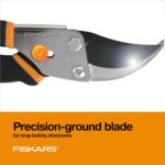 Fiskars Bypass Pruning Shears, 5/8-Inch Cut Capacity Garden Clippers, Gardening Scissors with Sharp, Rust Resistant Steel Blade - Image 5