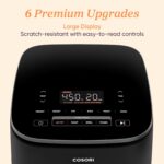 Cosori 9-in-1 TurboBlaze Air Fryer 6 Qt, Premium Ceramic Coating, 90°–450°F, Precise Heating for Even Results, Air Fry, Roast, Bake, Broil, Dry, Frozen, Proof, Reheat, Keep Warm, 120V - Image 8