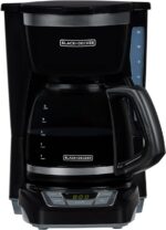 BLACK+DECKER 12-Cup Digital Coffee Maker, Programmable, Washable Basket Filter, Sneak-A-Cup, Auto Brew, Water Window, Keep Hot Plate, Black - Image 3