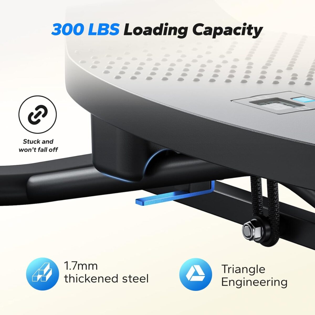 MERACH Balance Board with Resistance Bands, Portable Ski Balancing Machine Featuring LCD Monitor, 300 lbs Capacity Gibbon Balance Trainer for Full Body Workout - Image 6