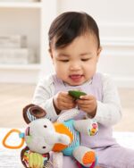 Skip Hop Bandana Buddies Baby Activity and Teething Toy with Multi-Sensory Rattle and Textures, Elephant - Image 7
