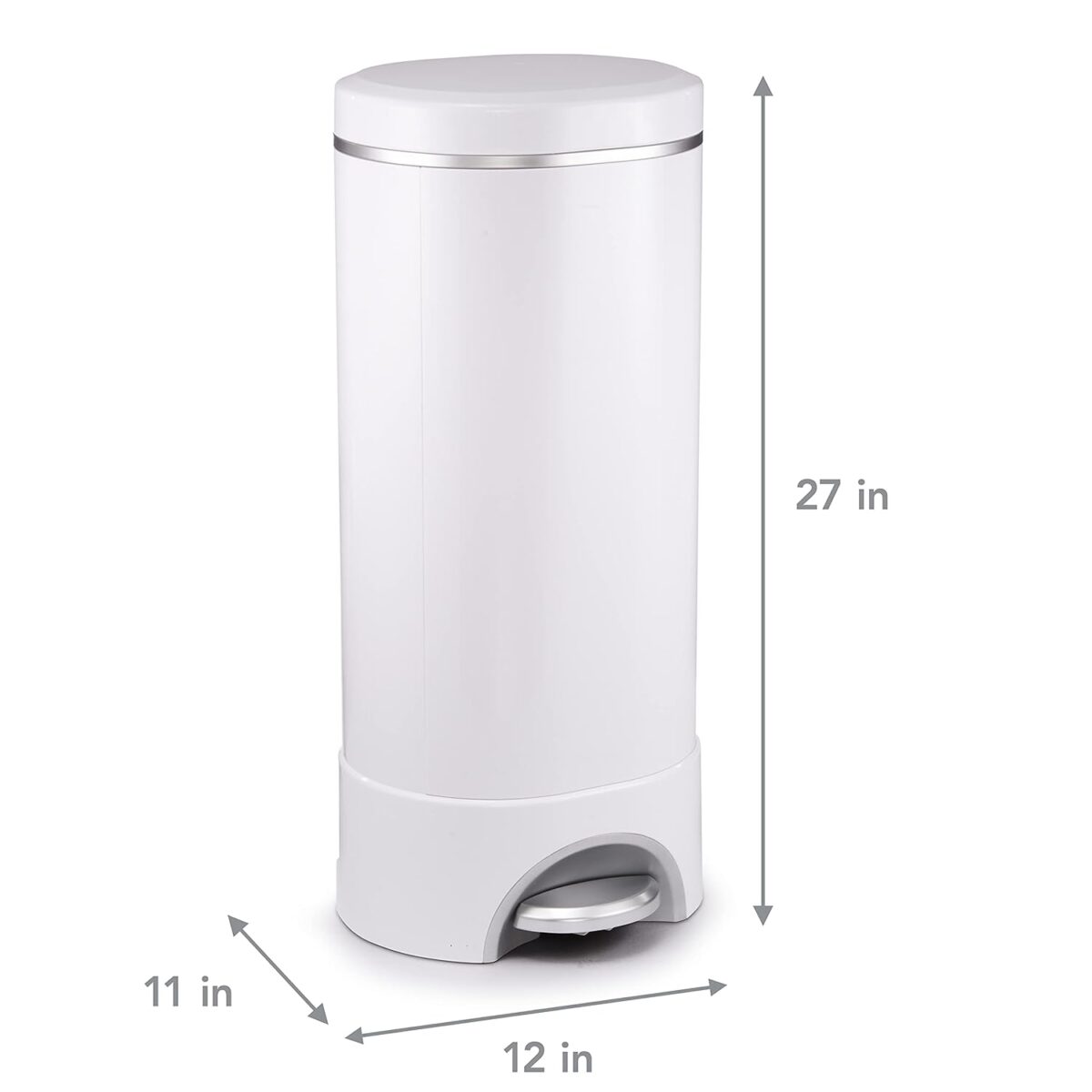 Munchkin® STEP™ Diaper Pail Powered by Arm & Hammer, #1 in Odor Control, Award-Winning, Includes 1 Snap, Seal & Toss™ Bag, 1 Starter Refill Ring, and 1 PUCK™ Baking Soda Cartridge - Image 9