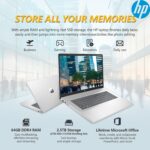 HP 17 Inch Business Laptop, 17.3'' FHD IPS Anti-Glare 1080P Display, AMD Ryzen 5 7430U (Beats Core i7-1355U), 16GB RAM, 512GB SSD, AMD Radeon Graphics, HDMI, Windows 11 Pro, Wi-Fi 6, WOWPC USB - Image 5