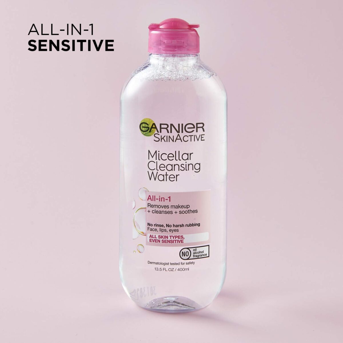 Garnier Micellar Water, Hydrating Facial Cleanser & Makeup Remover, Suitable for Sensitive Skin, Vegan, Cruelty Free, 13.5 Fl Oz (400mL), 1 Count - Image 12