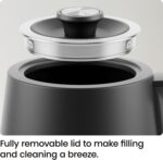 Chefman Gooseneck Electric Kettle, 0.8L Pour Over Tea Kettle for Coffee and Tea, One-Touch Operation, Boil-Dry Protection, Auto Shut-Off, Ultra-Fast Hot Water Boiler – Black - Image 6
