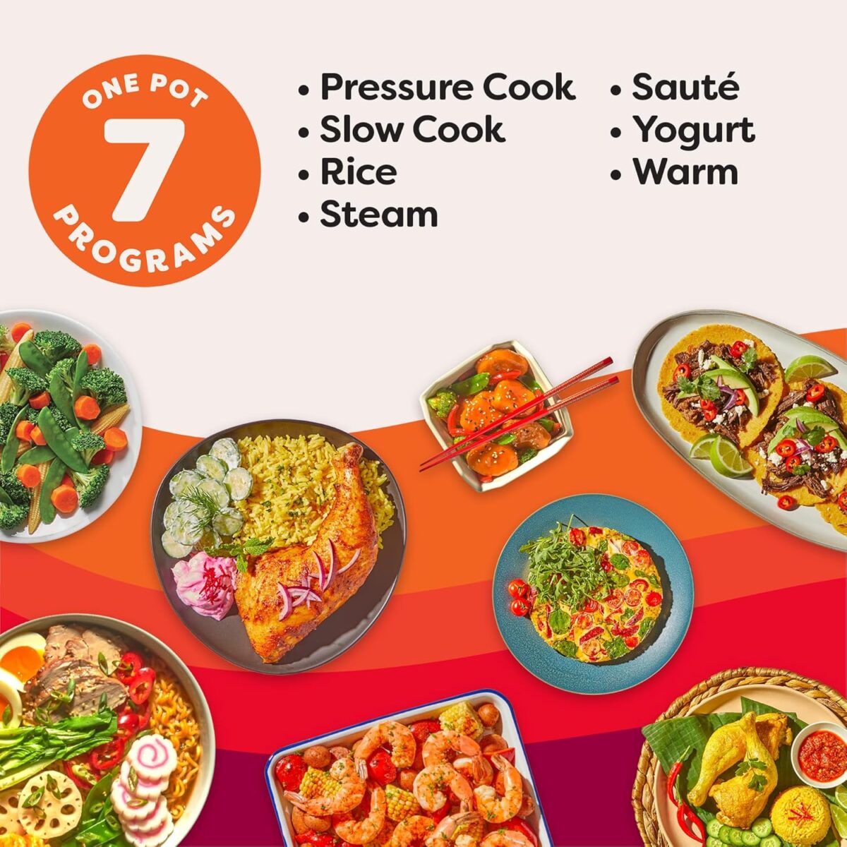 Instant Pot Duo 7-in-1 Electric Pressure Cooker, Slow Cooker, Rice, Steamer, Sauté, Yogurt Maker, Warmer & Sterilizer, Includes App With Over 800 Recipes, Stainless Steel, 6 Quart - Image 4