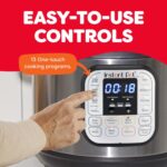 Instant Pot Duo 7-in-1 Electric Pressure Cooker, Slow Cooker, Rice, Steamer, Sauté, Yogurt Maker, Warmer & Sterilizer, Includes App With Over 800 Recipes, Stainless Steel, 6 Quart - Image 5