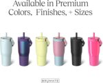 BrüMate Resa 25oz 100% Leakproof Travel Tumbler with Handle & Straw | Flexible SoftSip Straw | Silicone Sleeve for Durability | Stainless Steel | Cup Holder & Travel Friendly | (Mist) - Image 4