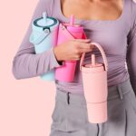 BrüMate Resa 25oz 100% Leakproof Travel Tumbler with Handle & Straw | Flexible SoftSip Straw | Silicone Sleeve for Durability | Stainless Steel | Cup Holder & Travel Friendly | (Mist) - Image 8