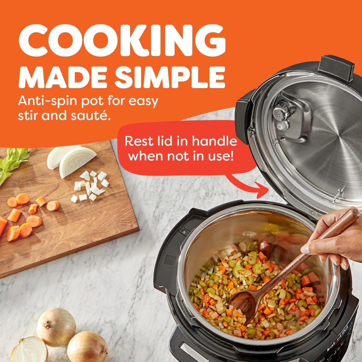 Instant Pot 6QT RIO, 7-in-1 Electric Multi-Cooker, Pressure Cooker, Slow Cook, Rice, Steamer, Sauté, Yogurt & Warmer, Black, 6 Quarts - Image 5