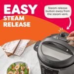 Instant Pot 6QT RIO, 7-in-1 Electric Multi-Cooker, Pressure Cooker, Slow Cook, Rice, Steamer, Sauté, Yogurt & Warmer, Black, 6 Quarts - Image 6