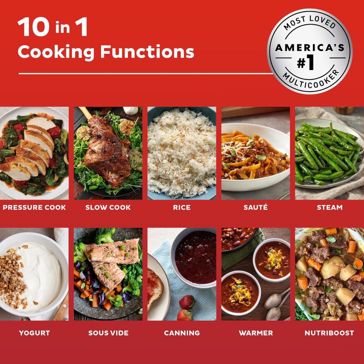 Instant Pot Pro Plus Wi-Fi Smart 10-in-1, Pressure Cooker, Slow Cooker, Rice Cooker, Steamer, Sauté Pan, Yogurt Maker, Warmer, Canning Pot, Sous Vide, Includes App with Over 800 Recipes, 6 Quart - Image 3