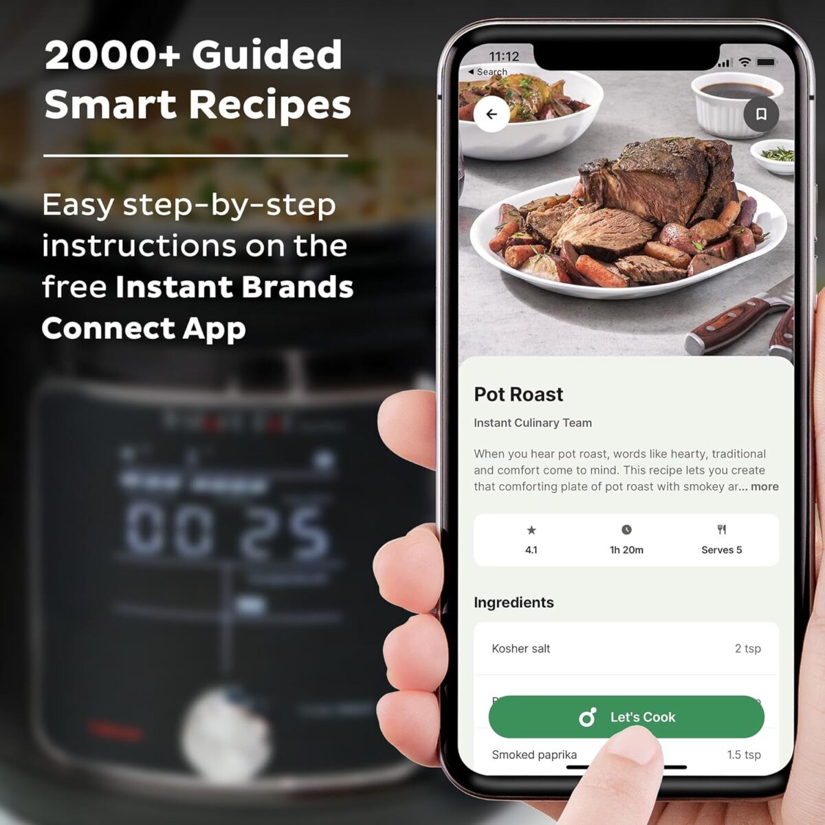 Instant Pot Pro Plus Wi-Fi Smart 10-in-1, Pressure Cooker, Slow Cooker, Rice Cooker, Steamer, Sauté Pan, Yogurt Maker, Warmer, Canning Pot, Sous Vide, Includes App with Over 800 Recipes, 6 Quart - Image 4