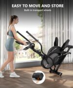 THERUN Elliptical Exercise Machine, 3-in-1 Cardio Climber Stepping Elliptical Machine for Home, Stair Stepper Elliptical Training Machines w/16 Levels Resistance, Pulse Sensor, LCD Monitor - Image 9