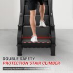 Stepper Machine, GMWD Stair Climber with LED Screen, Commercial Grade Stair Stepper Exercise Machine with 15 Resistance Levels, 441LBS, 24-164 Steps/Minute, Black - Image 6