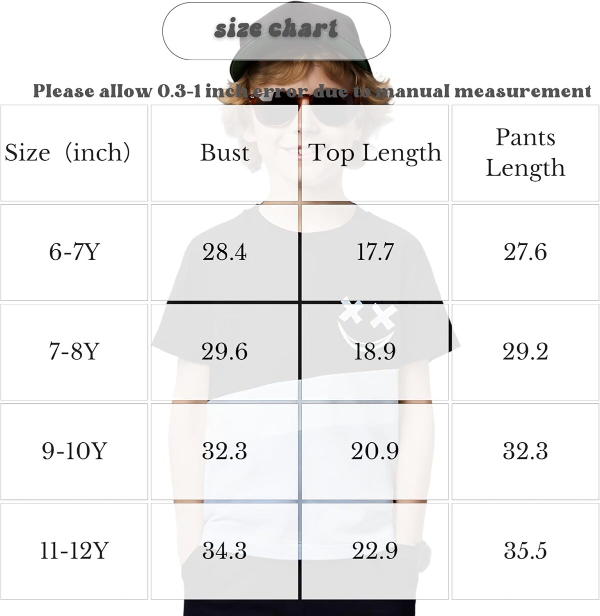 Size 5-13 Years Boys Summer/Spring Outfits Set Short Sleeve T-Shirt & Pants Kids Boys Fall Fashion Clothes Sets - Image 10
