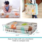 Toddleroo by North States - Superyard Folding ABC Baby Play Mat: Foldable Play Mat for Floors - Extra Large Playmat for Tummy Time - Indoor & Outdoor Use - 71 x 71 Inch - Image 4