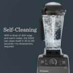 Vitamix 5200 Blender, Professional-Grade Blender for Smoothies, Soups, Ice Cream and More, Stainless-Steel Blades, Self-Cleaning Kitchen Appliance, 64 Oz Container, Black - Image 7