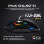 Corsair Dark Core RGB Pro SE, FPS/MOBA Gaming Mouse with SLIPSTREAM Technology, Black, Backlit RGB LED, 18000 DPI, Optical, Qi wireless charging certified - Image 8